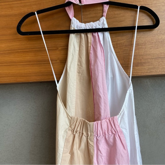 TIBI Colorblock Trapeze Poplin Midi Dress, Size XS - Picture 5 of 12